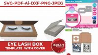 2759+ Eyelashes Box Template High-Quality PSD Files