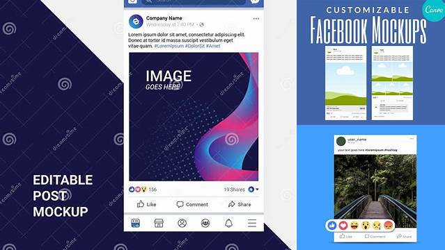 2763+ Mockup Post Facebook Easy Editable