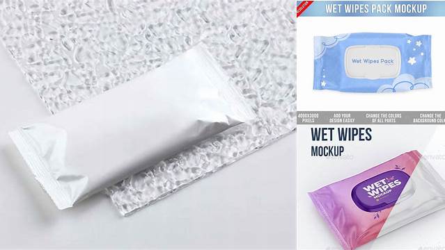 2770+ Wet Wipes Mockup Editable Photoshop File