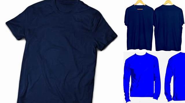 2773+ Mockup Kaos Biru Navy Digital Resource Free Download