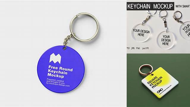 2774+ Acrylic Keychain Mockup Include TIFF