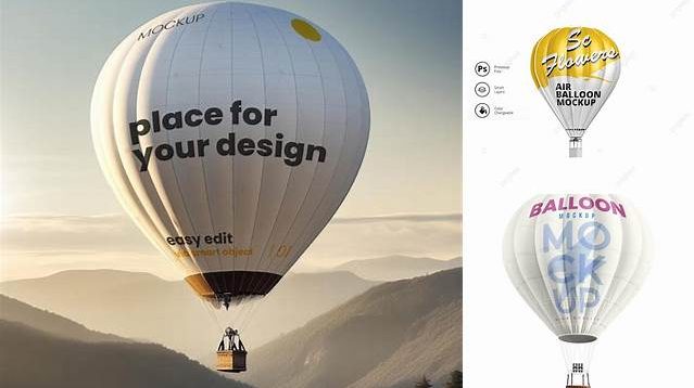 278+ Air Balloon Mockup Creative Design File