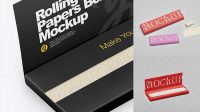 2789+ Rolling Paper Mockup Free Customizable Design Files