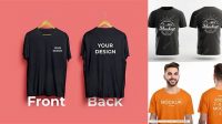 2795+ Front And Back Tshirt Mockup Easy Editable