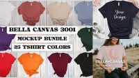 2805+ Bella Canvas 3001 Mockup Free Download Include TIFF