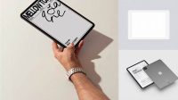 2808+ Ipad Mockup White Editable Photoshop File