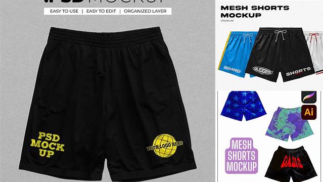 2822+ Mesh Shorts Mockup Psd Download Premium PSD Resource