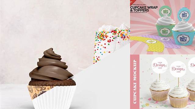 2840+ Cupcake Topper Mockup Free Download Now Free PSD Template