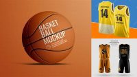 2856+ Mockup Basketball Free High-Quality Editable PSD