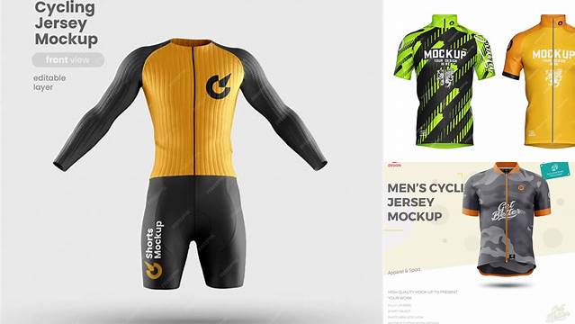 286+ Cycling Jersey Mockup Psd Smart PNG Image