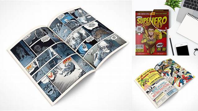 2860+ Comic Book Mockup Psd Free Premium PSD Freebie