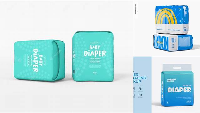 2863+ Diapers Mockup Easy Editable