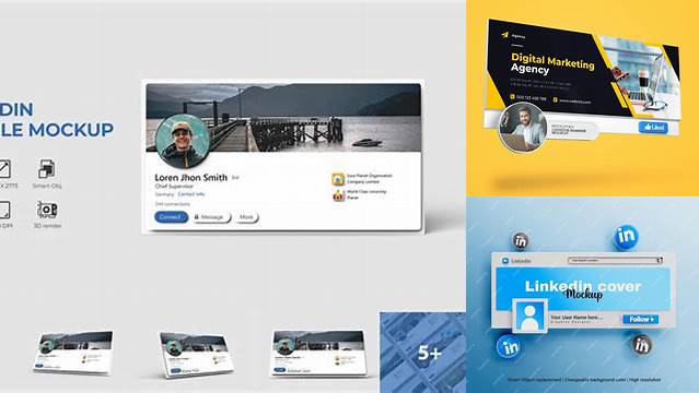 2874+ Linkedin Mockup Creative Digital PSD Download