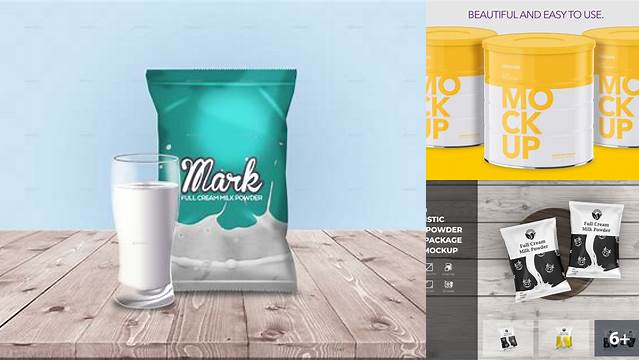 2881+ Milk Powder Mockup Hight Resolution