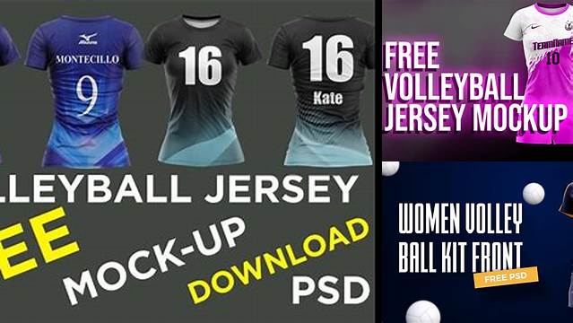 2881+ Volleyball Jersey Mockup Psd Free For Free Download