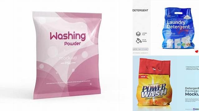 2882+ Washing Powder Mockup Free PSD