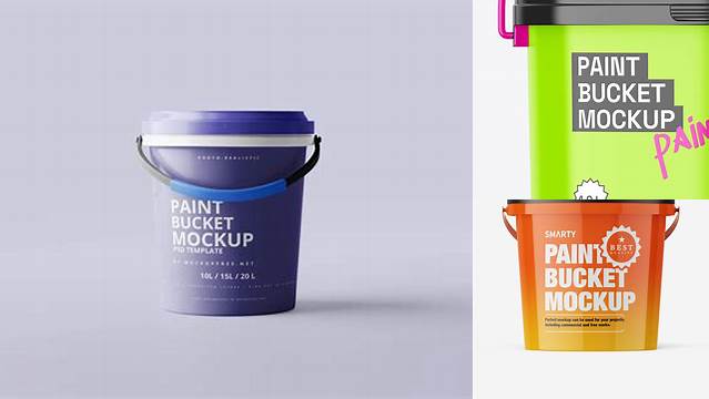 2888+ Paint Bucket Mockup For Free Download