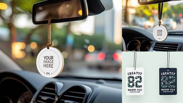 2896+ Car Air Freshener Mockup PSD Free Download