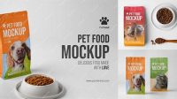 2897+ Pet Food Packaging Mockup Free Modern Design PSD