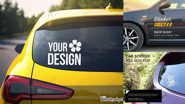 290+ Car Sticker Mockup Digital Download