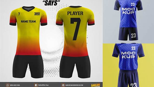 292+ Mockup Baju Futsal Best for Showcase