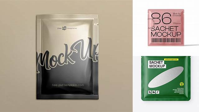 292+ Paper Sachet Mockup Free Mockup File Free Download