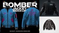 2924+ Free Bomber Jacket Mockup Premium Quality Freebie