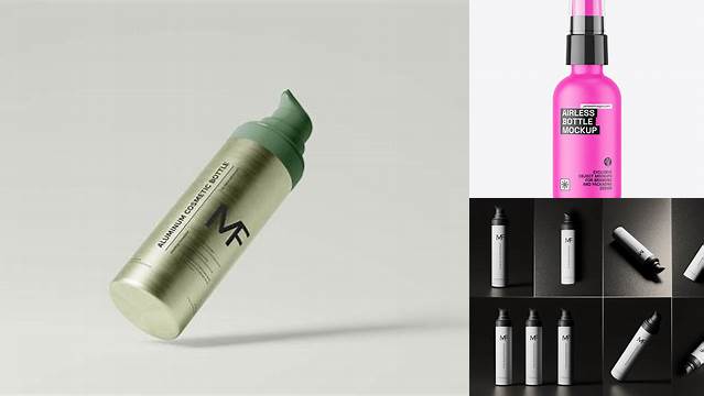 2933+ Airless Pump Bottle Mockup Exclusive PSD Design Freebie