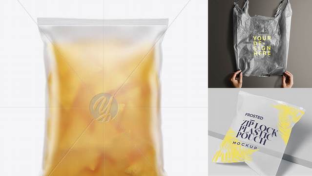 2933+ Frosted Bag Mockup Customizable PSD