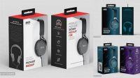 2937+ Headphone Packaging Mockup Customizable PSD Templates