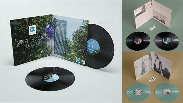 2943+ Gatefold Vinyl Mockup Free PSD