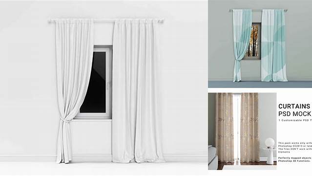 2945+ Curtain Mockup Free Download Easy Editable