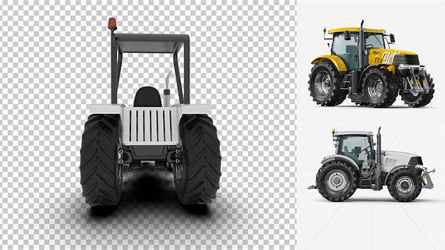 2948+ Tractor Mockup PSD File for Designers