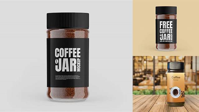 2971+ Coffee Jar Mockup Free Premium PSD Freebie