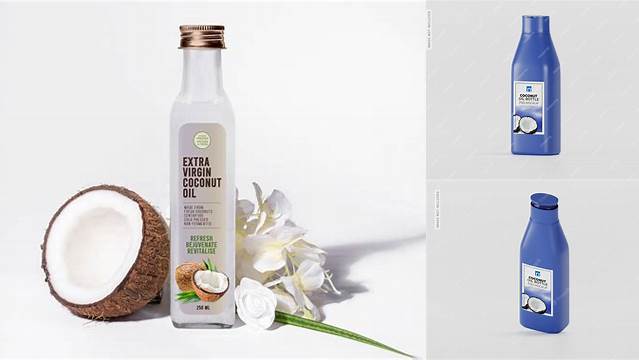 2973+ Coconut Oil Bottle Mockup Free Download High-Quality Editable PSD