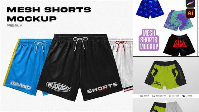 2992+ Mesh Shorts Mockup Free Free Downloadable PSD