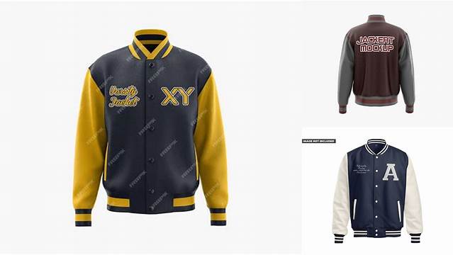 2993+ Letterman Jacket Mockup PSD Download