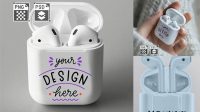 2998+ Airpods Mockup Customizable PSD Templates