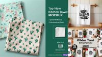 3000+ Kitchen Towel Mockup Free Best for Showcase