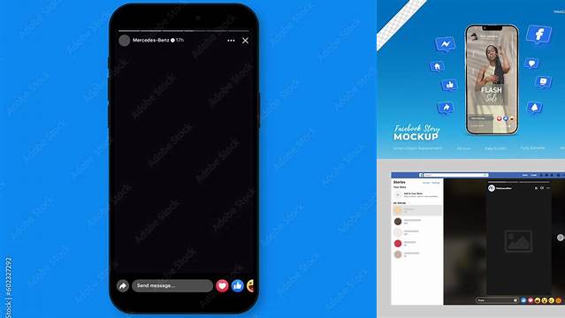 3002+ Facebook Stories Mockup Smart PNG Image