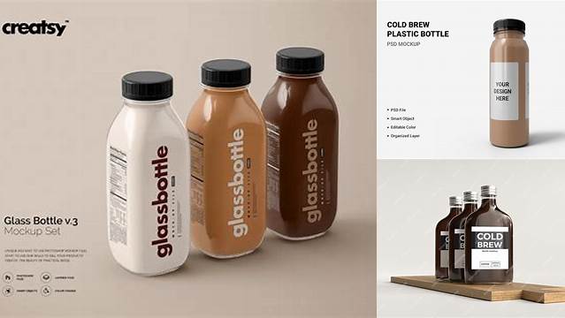 3004+ Coffee Bottle Mockup Free Download Editable Graphic Free PSD