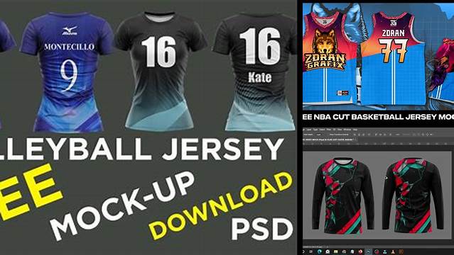 301+ Sublimation Jersey Mockup Psd Free Creative Design File