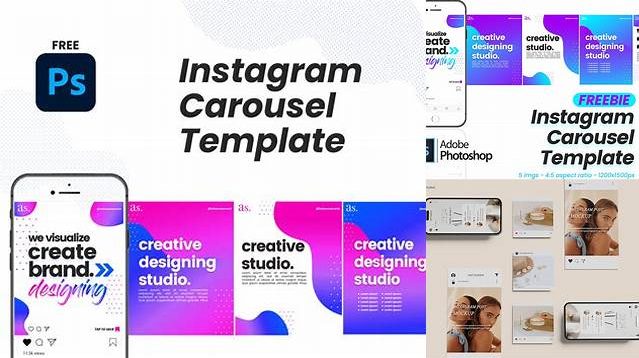 3019+ Instagram Carousel Mockup Psd Easy-to-Use PSD Template