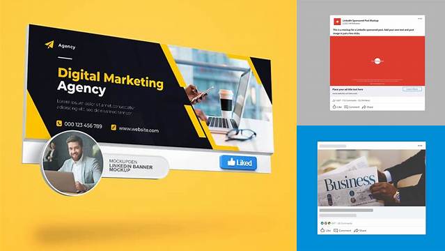 3025+ Linkedin Ad Mockup Psd Include TIFF