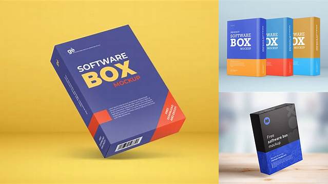 3028+ Software Box Mockup Free For Free Download