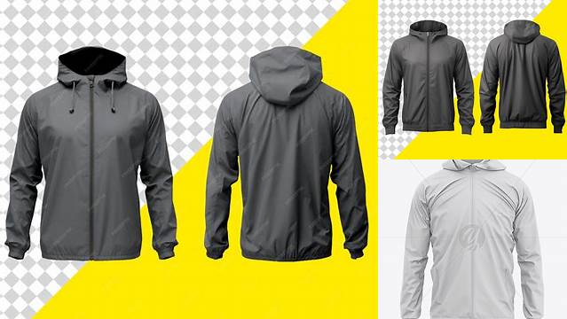 3032+ Windbreaker Jacket Mockup Psd Free Easy Editable