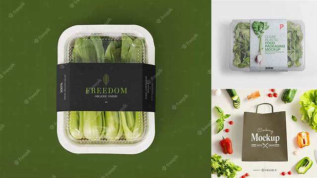 3037+ Vegetable Packaging Mockup PSD File for Designers