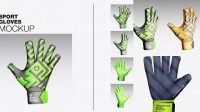 3041+ Goalkeeper Gloves Mockup Layered Photoshop Template