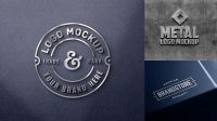 3048+ Metal Logo Mockup Psd Download Free