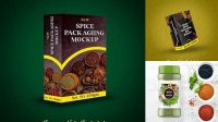 3048+ Spice Packaging Mockup Mockup PSD